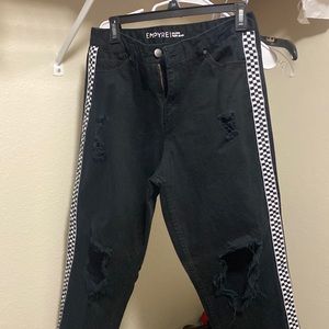 black pants